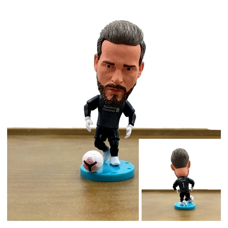 Custom PVC Toys Manufacture Plastic Soccer Players Figures Vinyl Football Player Action Character Figures