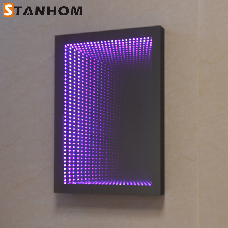 STANHOM 3D Wall Decor Magic LED Tunnel Infinity Illusion Mirror