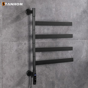 STANHOM Wall Mounted Bathroom Electric Heated Stainless Steel Towel Racks