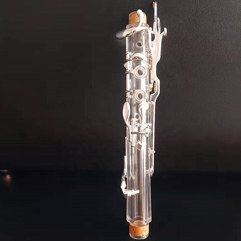 Best-selling Transparent clarinet G18/20 key silver plated stage  instrument