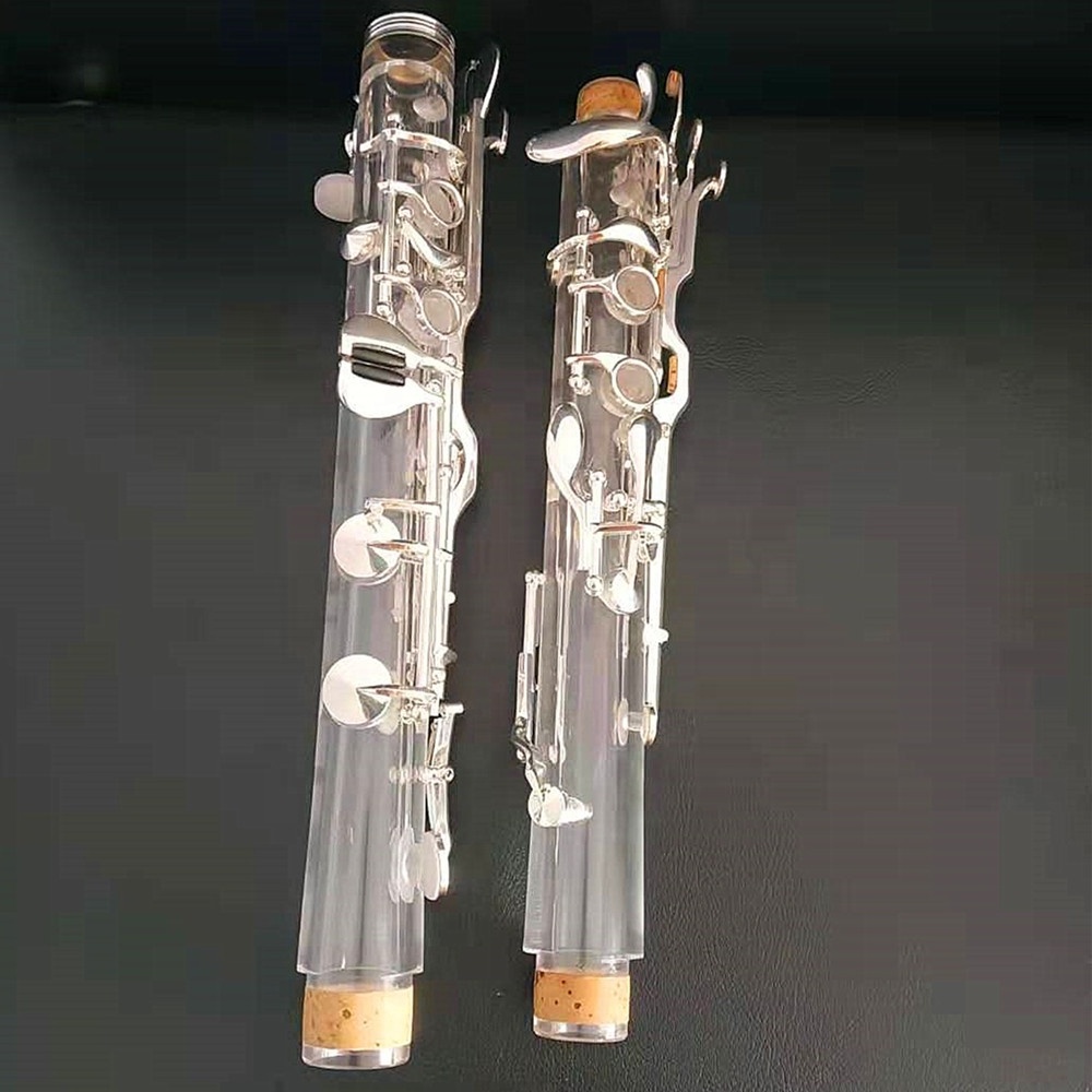 Best-selling Transparent clarinet G18/20 key silver plated stage  instrument