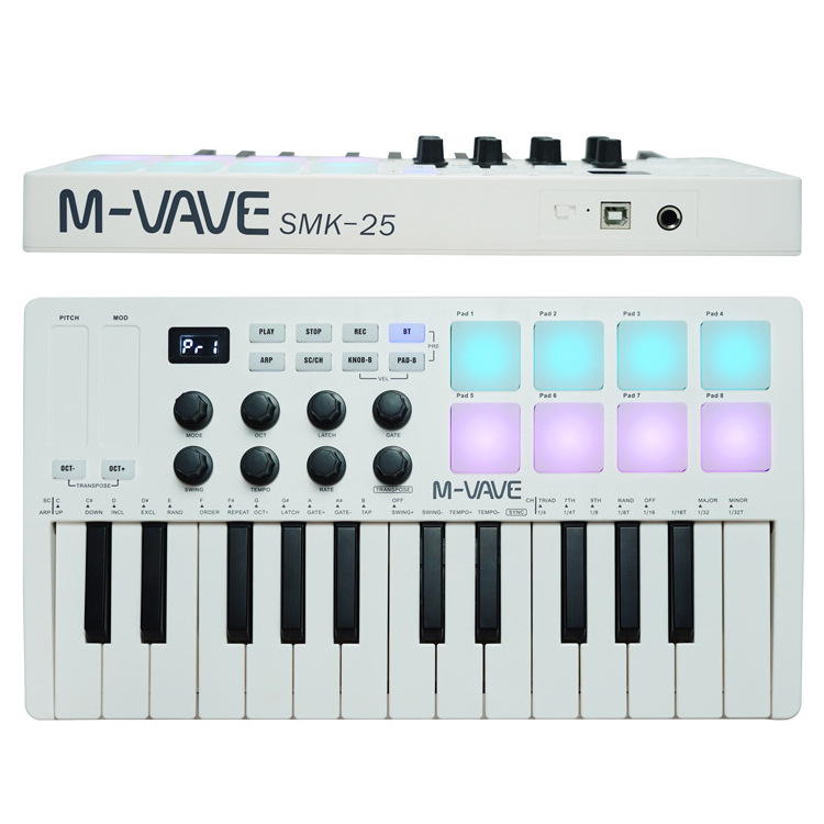 MIDI keyboard controller portable music arranging keyboard  hit pad keyboard factory