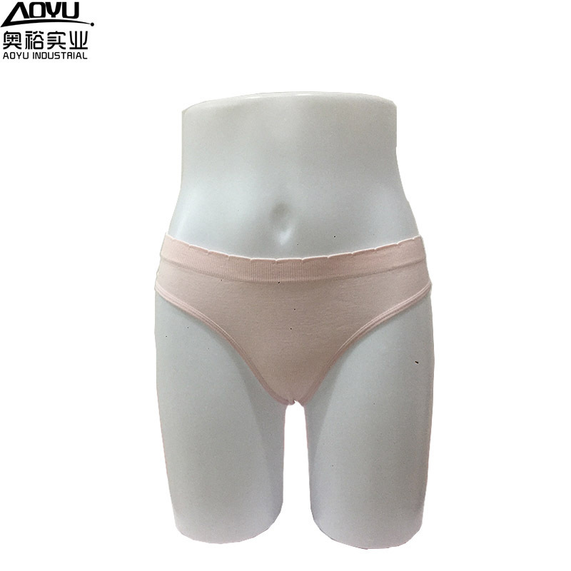 Wholesale solid color ladies Seamless G-String Panties High Quality Mid Waist custom seamless thong panties for women