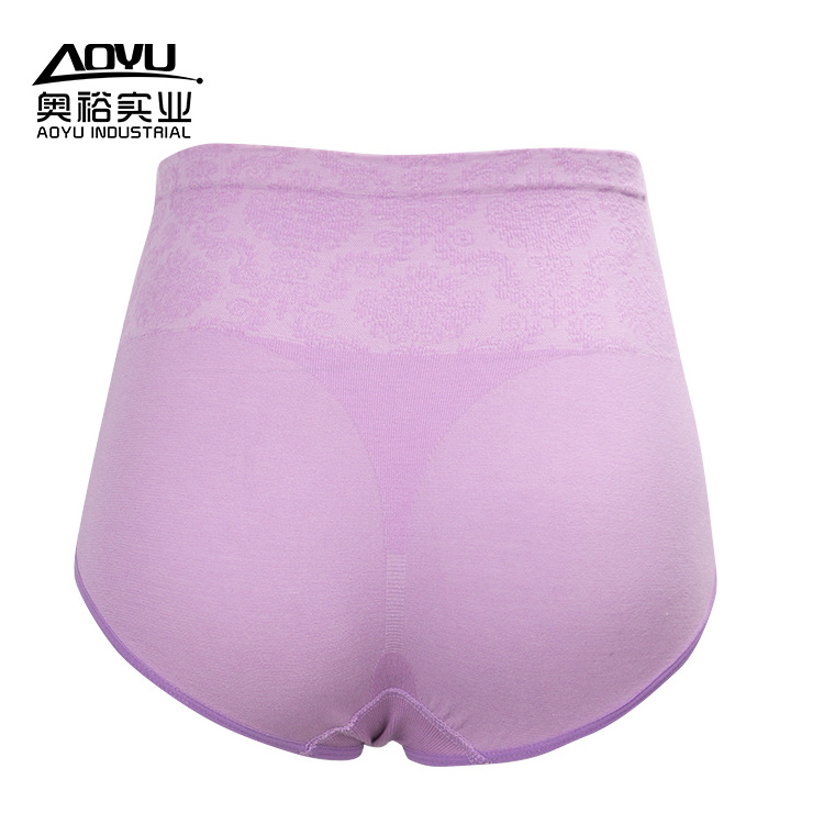 Chinese Factory Seamless Underwear High Waist Slimming Women Seamless Panties