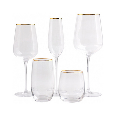 Wholesale Clear Wine Glass Long Stem Large Size Transparent Unique Lead Free Crystal Stemware Champagne Goblet