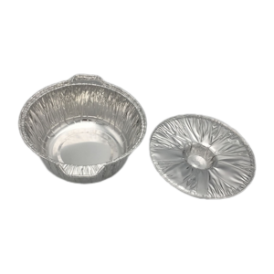 Round Disposable Aluminum Foil Pot With Foil Lid Aluminium Cooking Pots