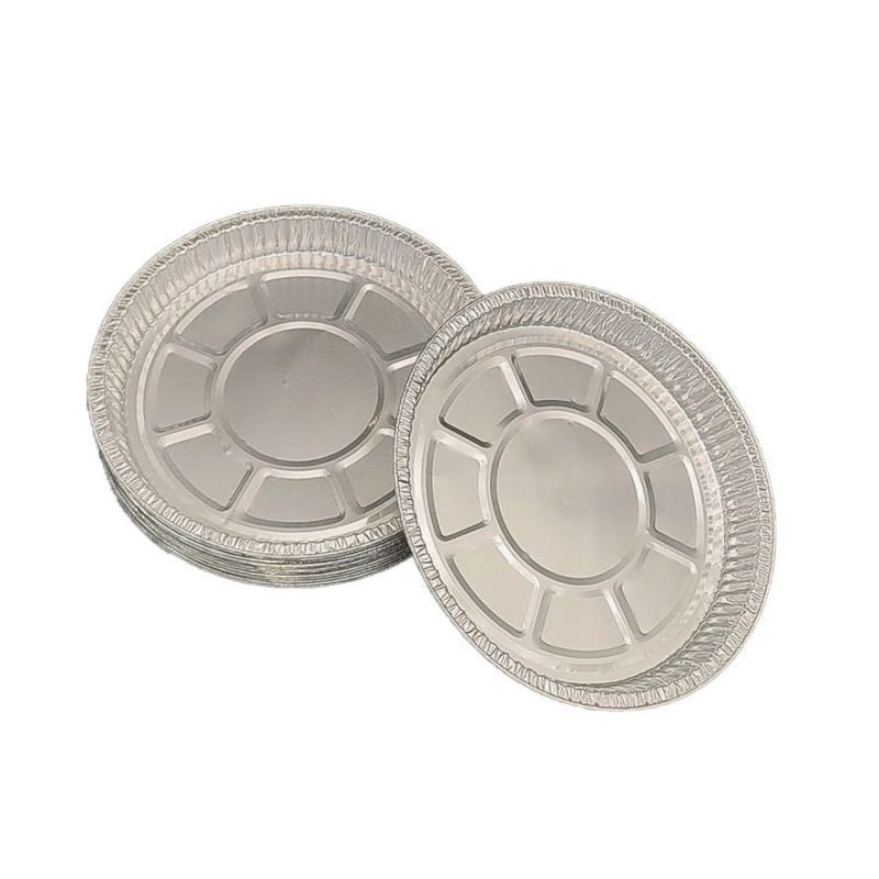 6 Inch Small Aluminum Foil Pizza Plate For Oven Baking Tableware For Meat Heating Service Tray For Catering Factory