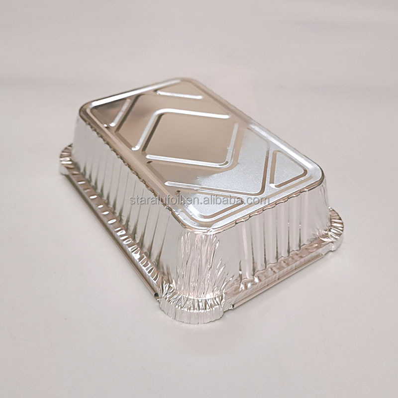 Aluminum Foil Takeaway Meal Box With Lids Foil Catering Roast Baking Tray Disposable Cake Cups For Party