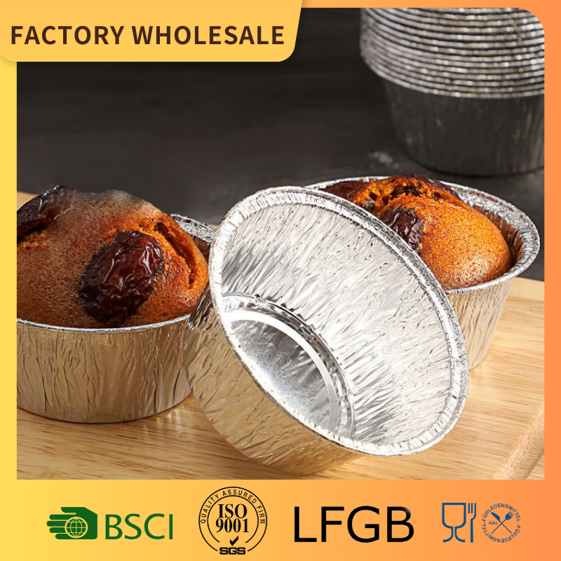 3.5 Inches Alu Tin Foil Egg Tart Cup Mold Disposable Professional Tableware Customization Factory Kahve Fincan