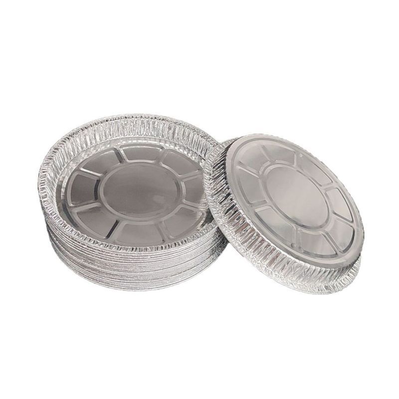 6 Inch Small Aluminum Foil Pizza Plate For Oven Baking Tableware For Meat Heating Service Tray For Catering Factory