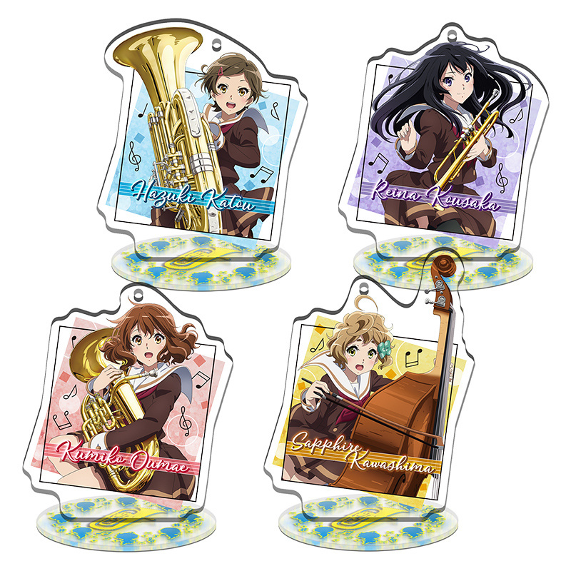 8CM Hibike Sound Euphonium 3 season 3nd anime  toys Acrylic Stand Standing figures decoration pendant collections keychain