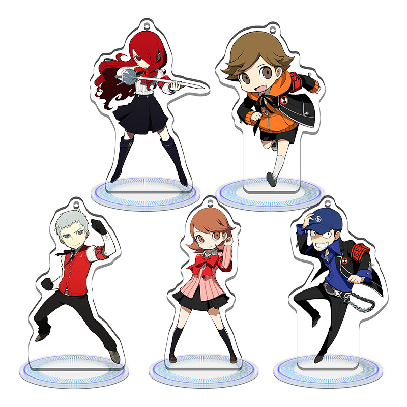 8CM  PERSONA3 Reload P3 Yuuki Makoto Yukari game toys Acrylic Standing figures decoration Customized pendant collections