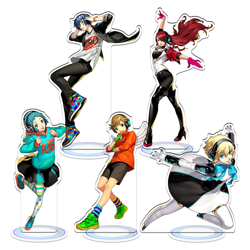 8CM  PERSONA3 Reload P3 Yuuki Makoto Yukari game toys Acrylic Standing figures decoration Customized pendant collections