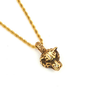 Panther Head Pendant Gold Filled Jewelry Stainless Steel Pendant