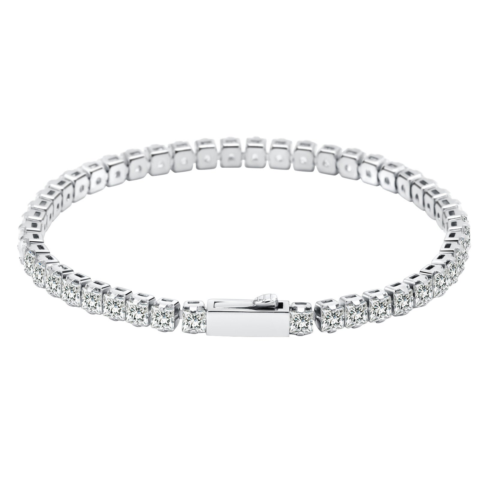 SDA Tennis Chains with 3A CZ Stainless Steel Bracelet Classic Simply Design Thin Bracelet Jewelry