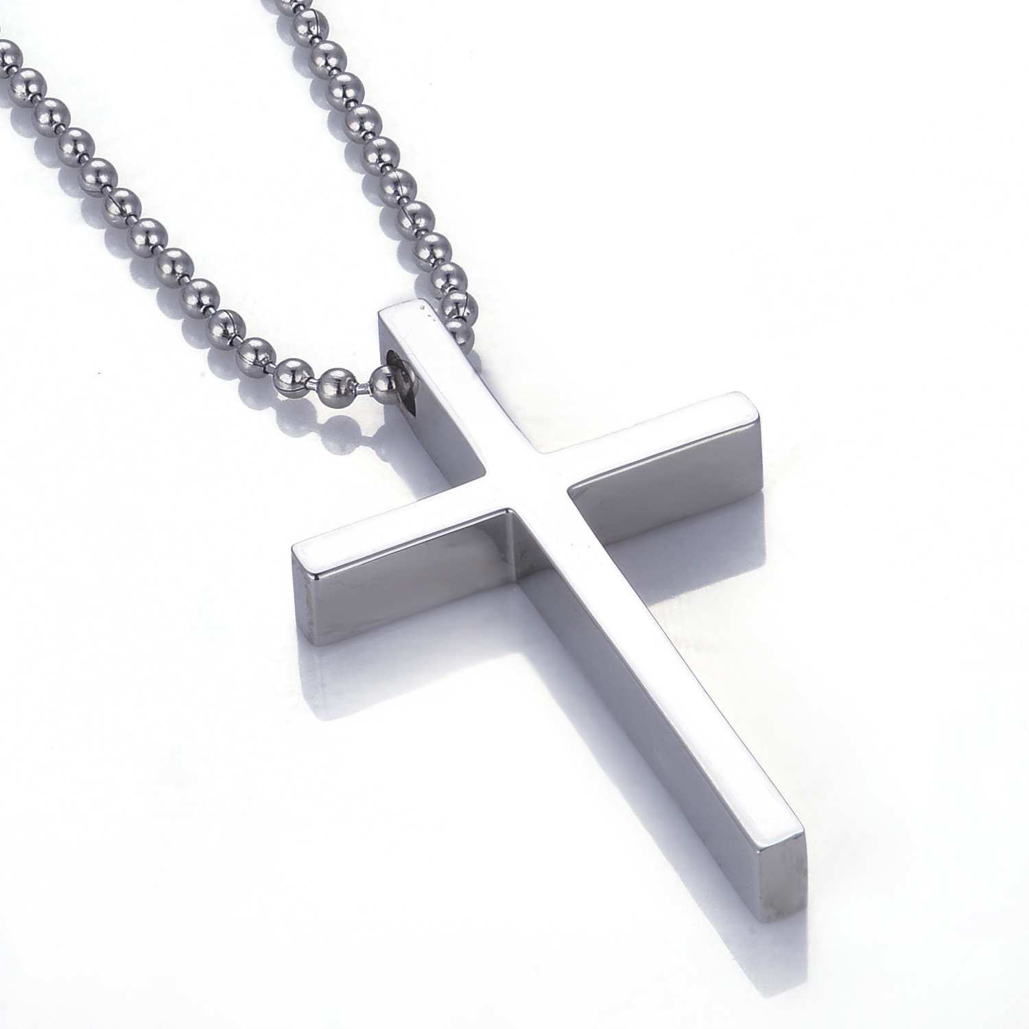 manufacturer customized Free Logo Fashion Gold plated Cross Pendant Simple Design Jewelry for Men