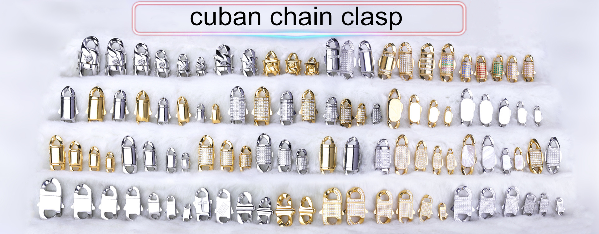 Factory Direct Manufacture Cuban Chain Necklace Ice Out Cuban Chain for Men Diamond Clasp Moissanite Cuban Chain Jewelry