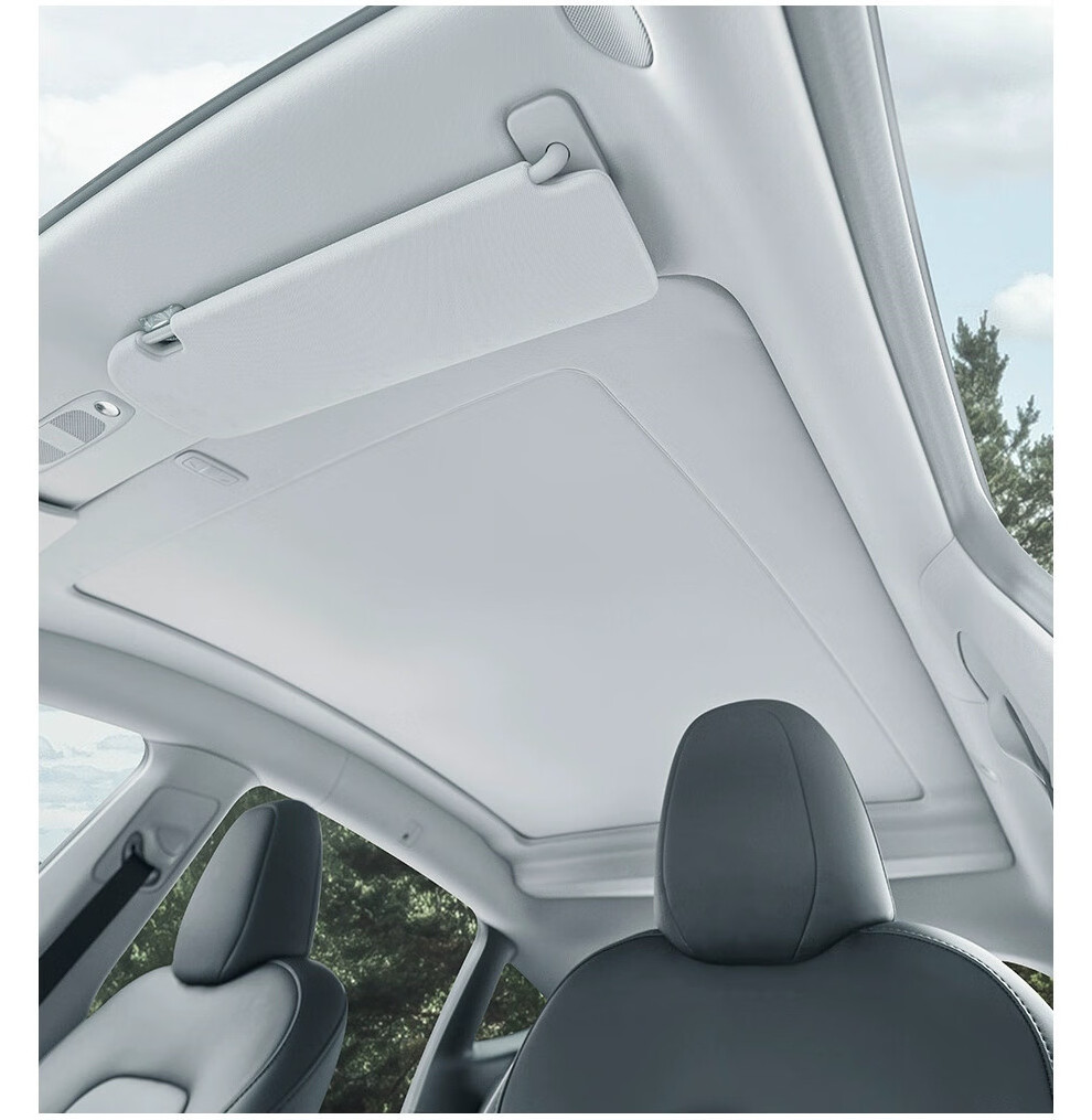 Hansshow Model Y Electric Sunshade Panoramic Sunroof Retractable Sun Shade For Tesla Model Y Car Roof Sunshade