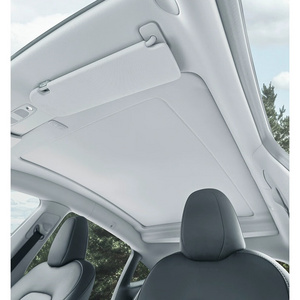 Hansshow Model Y Electric Sunshade Panoramic Sunroof Retractable Sun Shade For Tesla Model Y Car Roof Sunshade