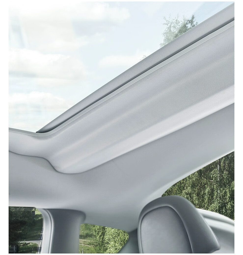 Hansshow Model Y Electric Sunshade Panoramic Sunroof Retractable Sun Shade For Tesla Model Y Car Roof Sunshade