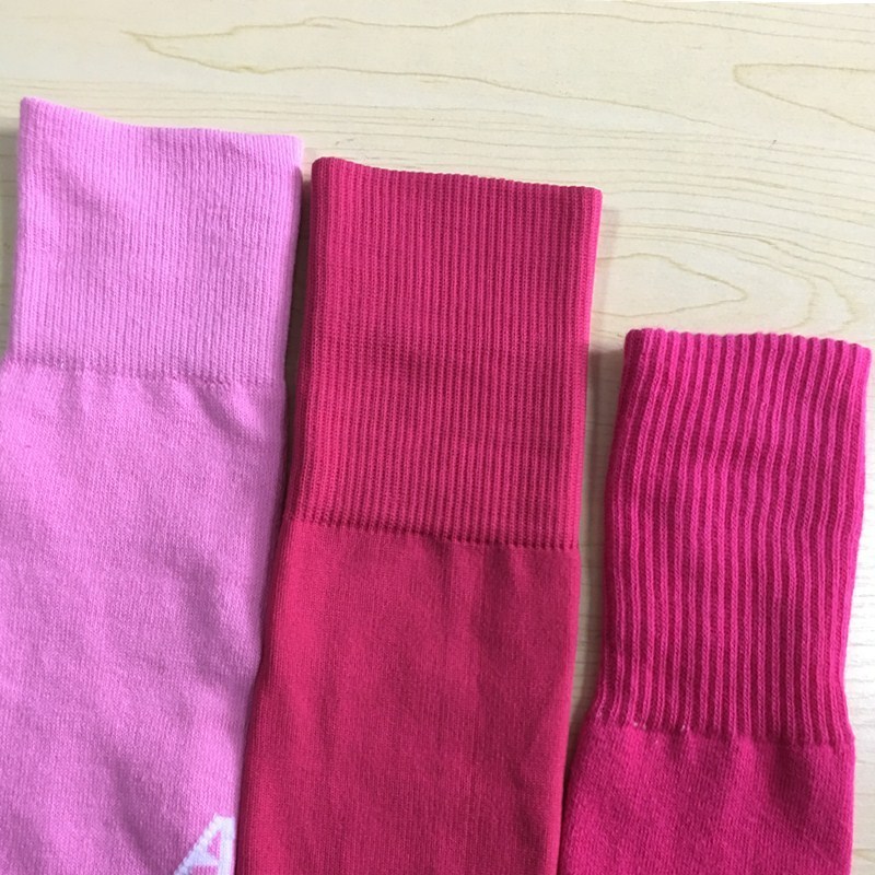 Custom cheap oem compression sport hot pink soccer socks