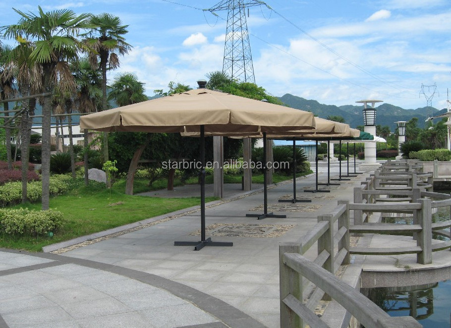 Outdoor promotion umbrella fabric 5 years warranty