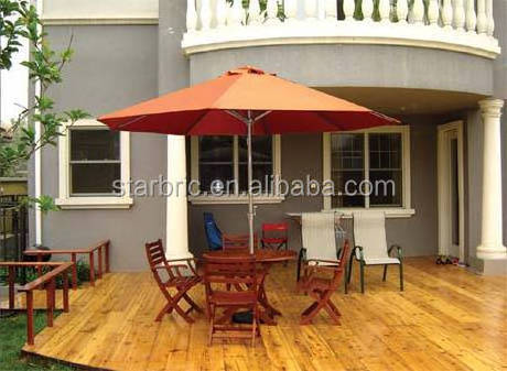 Sun safe waterproof fabric solution dyed yarn dyed patio umbrella fabric with 5+ years warranty