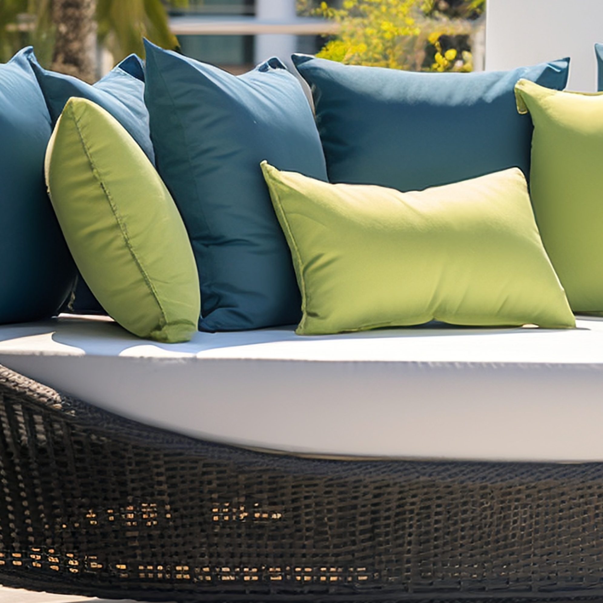 weatherproof outdoor fabric for wicker aluminum rattan furniture cushions with 5 years warranty