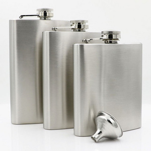 Portable 304 Stainless Steel Alcohol Flask Liquor Hip Flasks Different Capacity