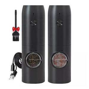 Spice Grinder Shakers Automatic Electric USB Rechargeable Salt and Pepper Grinder Set