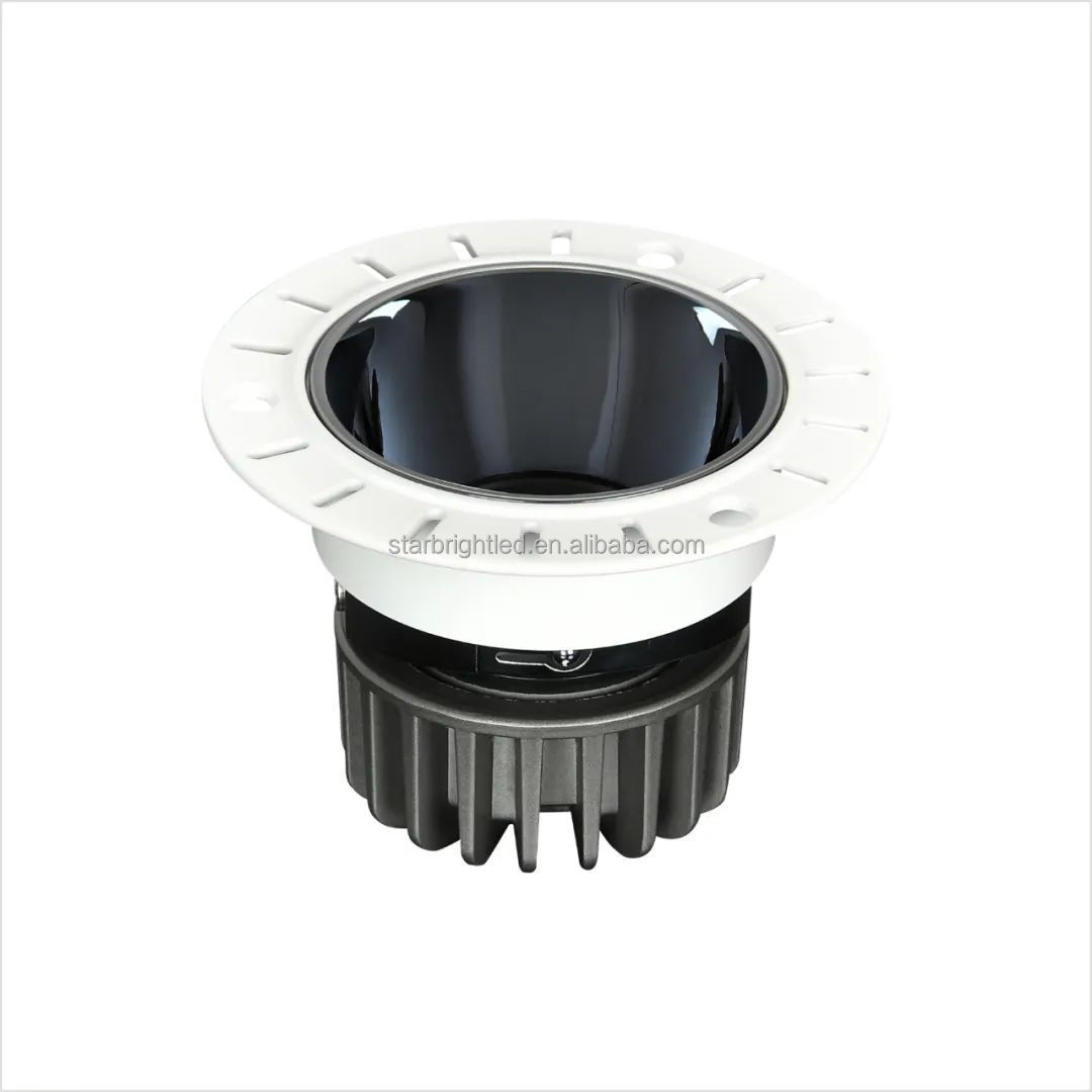 high quality anti glare 7w 10w 15w 20w 30w cob spotlight round 4 6 inch recessed lights led cob trimless downlight