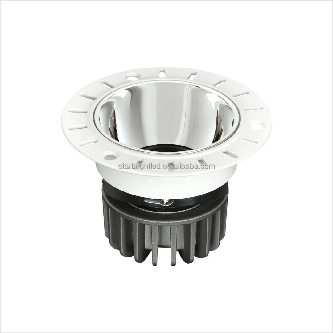 high quality anti glare 7w 10w 15w 20w 30w cob spotlight round 4 6 inch recessed lights led cob trimless downlight