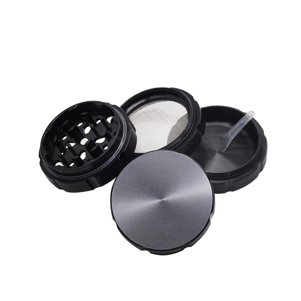 Wholesale  Aircraft Aluminum Tobacco Grinder With Large Space 50MM 3 Piece Metal Smoking Herb Grinders Smoking Accessories