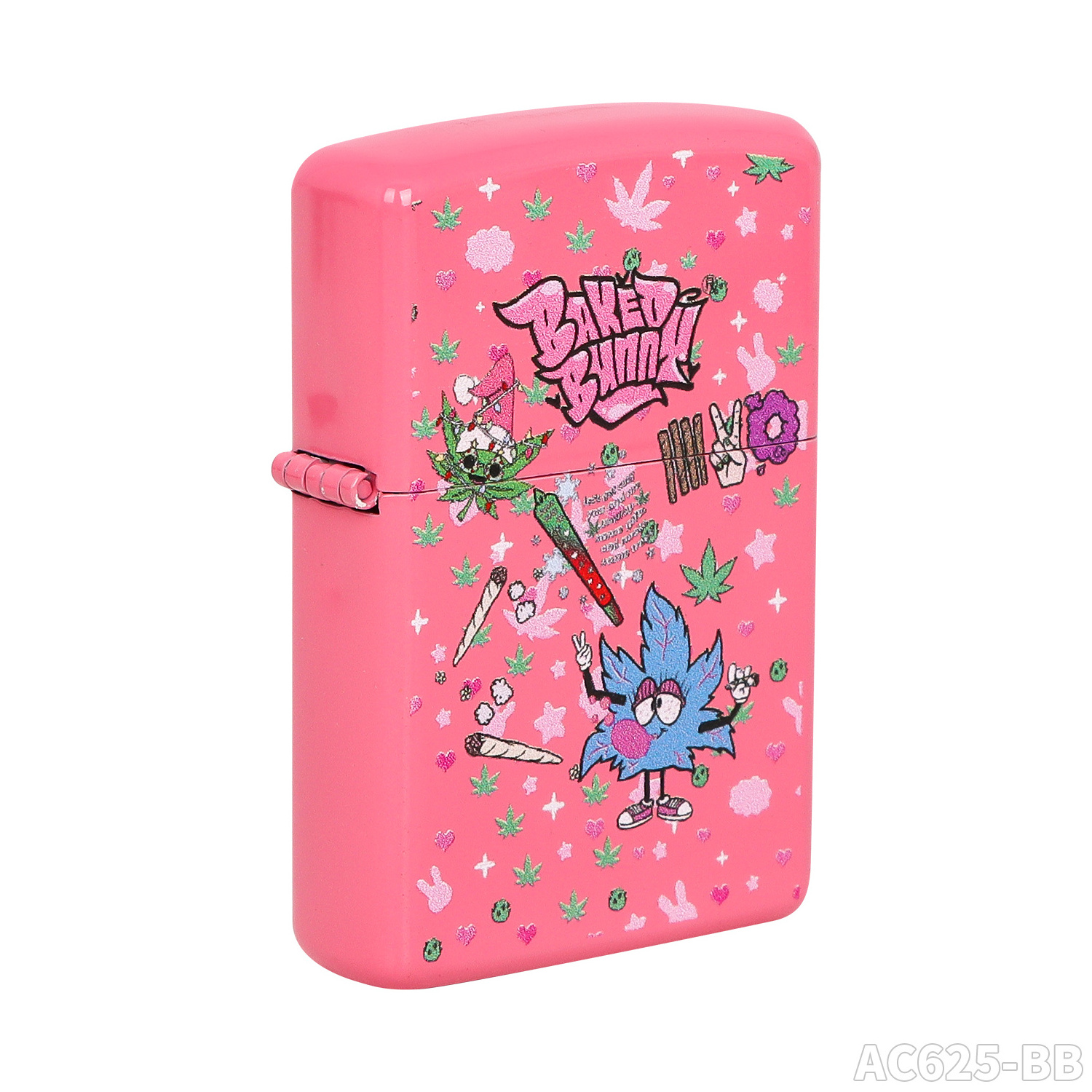 Wholesale Baked Bunny Pink Design Lighters Metal Trend Lighters Without Gas Support Customized Gift Lighters