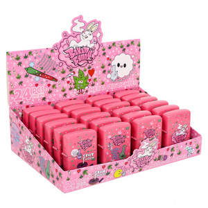 Wholesale Baked Bunny Pink Design Lighters Metal Trend Lighters Without Gas Support Customized Gift Lighters