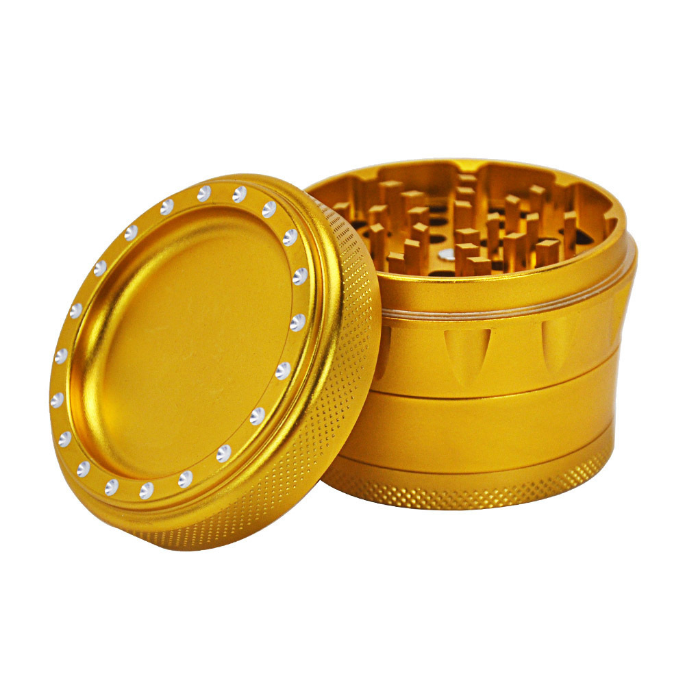 Starbuss Aluminum Herb Grinder Smoking Grinder 4 Piece Tobacco Crusher Mill Smoking Accessories Wholesale Factory