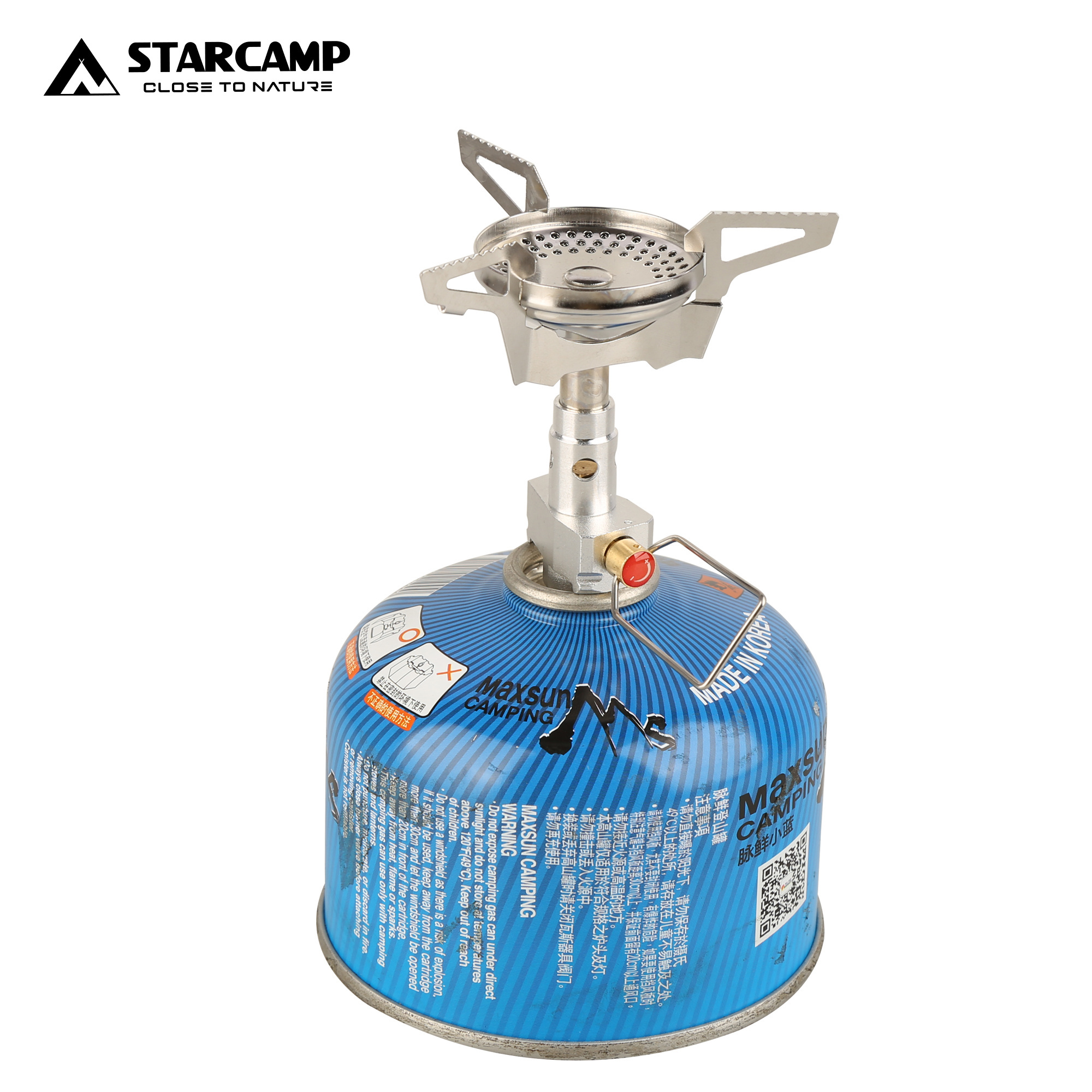 StarCamp 3000W Outdoor Solo Backpack Hiking Camping Gas Stove