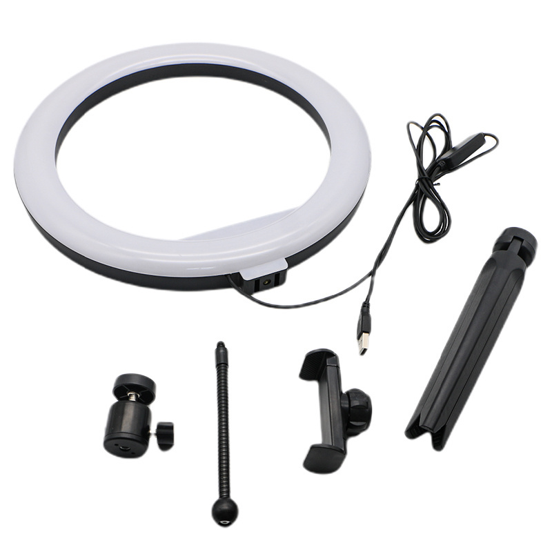 10 Inch Photography Lighting Led Selfie Ring flash Light With Tripod Stand Phone Holder For Makeup Video Live Studio