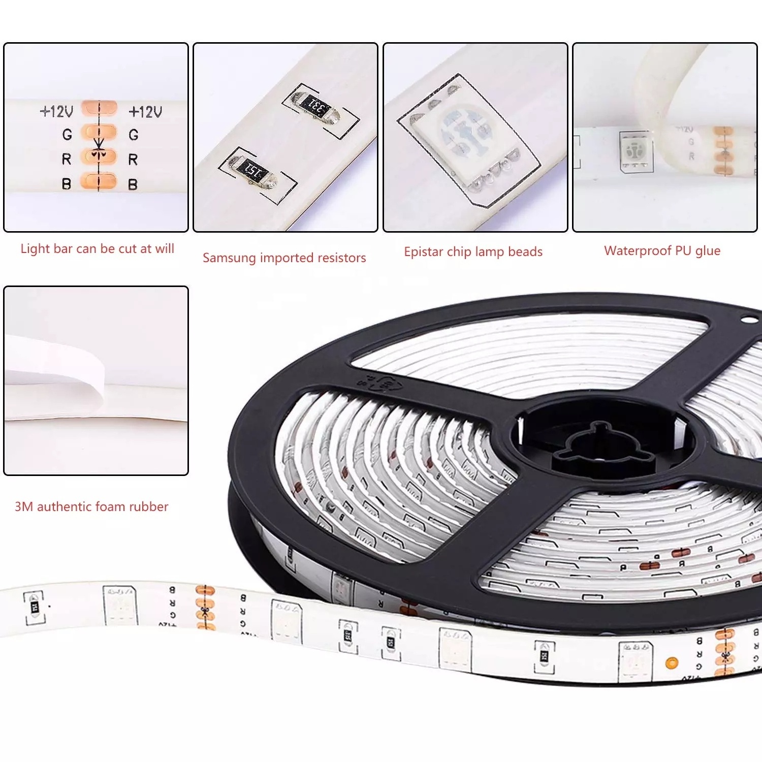 Smart WiFi LED Strip Lights alexa,16.4ft RGB LED Light Strip 5050 LED Lights