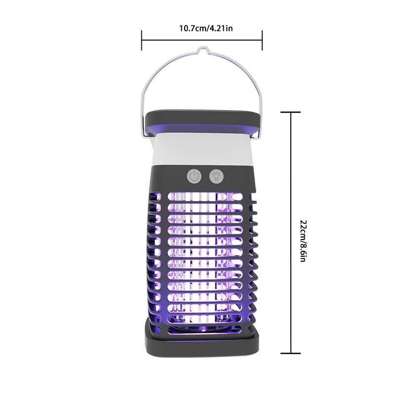 Rechargeable 4000mAh Solar Garden Light Outdoor LED Tent Light Adjustable 2500V Electric Mosquito Killer lamp For Bedroom