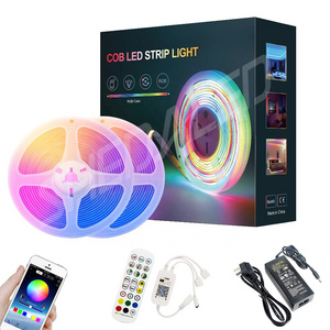 Commercial Dream Full Color RGBIC 24V Magic Digital No Light Point RGBIC Soft 720/m Smart Addressable RGB COB LED Strip Light