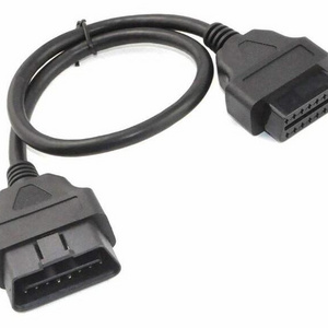 30cm OBD II OBD2 16 Pin Male to Female Extension Cable Car Diagnostic Extender Cord Adapter (1-port)