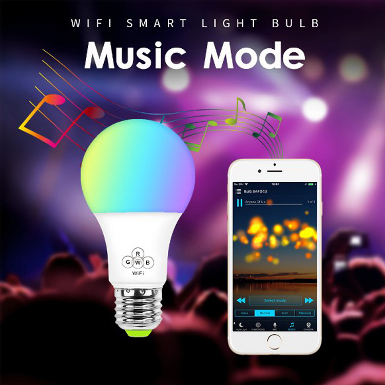 Smart Led Light Bulb For Residence KTV Work With Amazon Alexa Google assistant Dimmable bombilla inteligente alexa