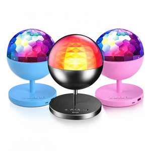 New Design Spin LED Crystal Ball Party Disco Strobe Lamp RGB wireless Music Bulb dj stage light