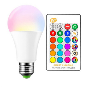 3/5/10W RGBW Spotlight IR Remote Control E27 16 Color Changing RGB Magic Light Lamp 9w led bulb