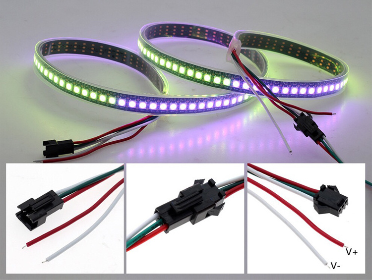 DC5V 5m WS2812B WS2812 Led pixel Strip 30/60leds/m Programmable Individually Addressable Smart RGB Full Color led strip light