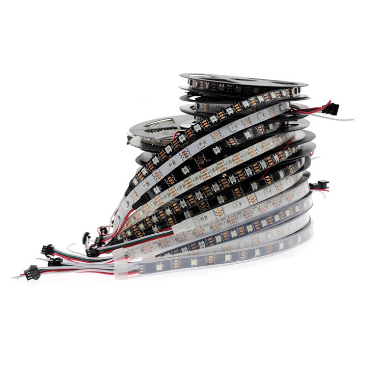 DC5V 5m WS2812B WS2812 Led pixel Strip 30/60leds/m Programmable Individually Addressable Smart RGB Full Color led strip light