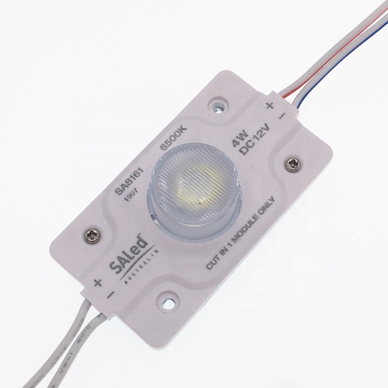 high power led injection modules 12v single Side light 1 lens 4w Sign signage led module light