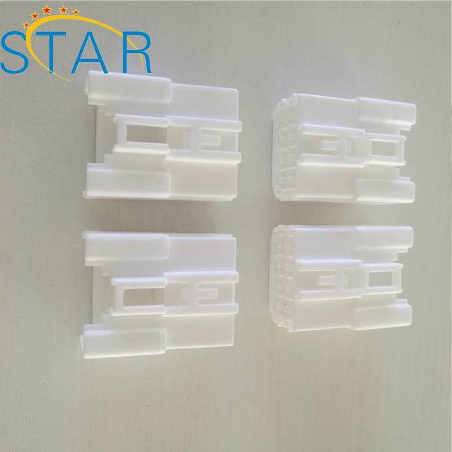 Auto Wire Connector Automotive 8 pin white PA66 Electronic Female Connector 4.8mm series Connector Adapter Manufacturer