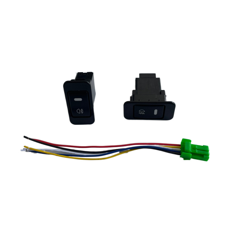 2 Lights Rocker Switch 12V Switch Marine Switches Dual Button LED Light Bar and Driving Light Symbol ON-OFF for Car